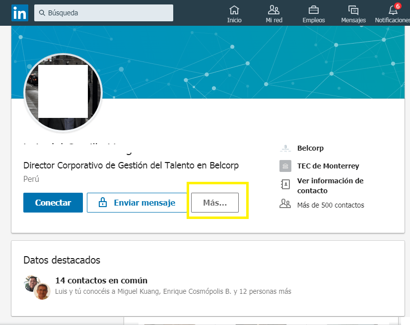 ¿Cómo bloquear un contacto en LinkedIn? [ Pasos con Fotos ] 4