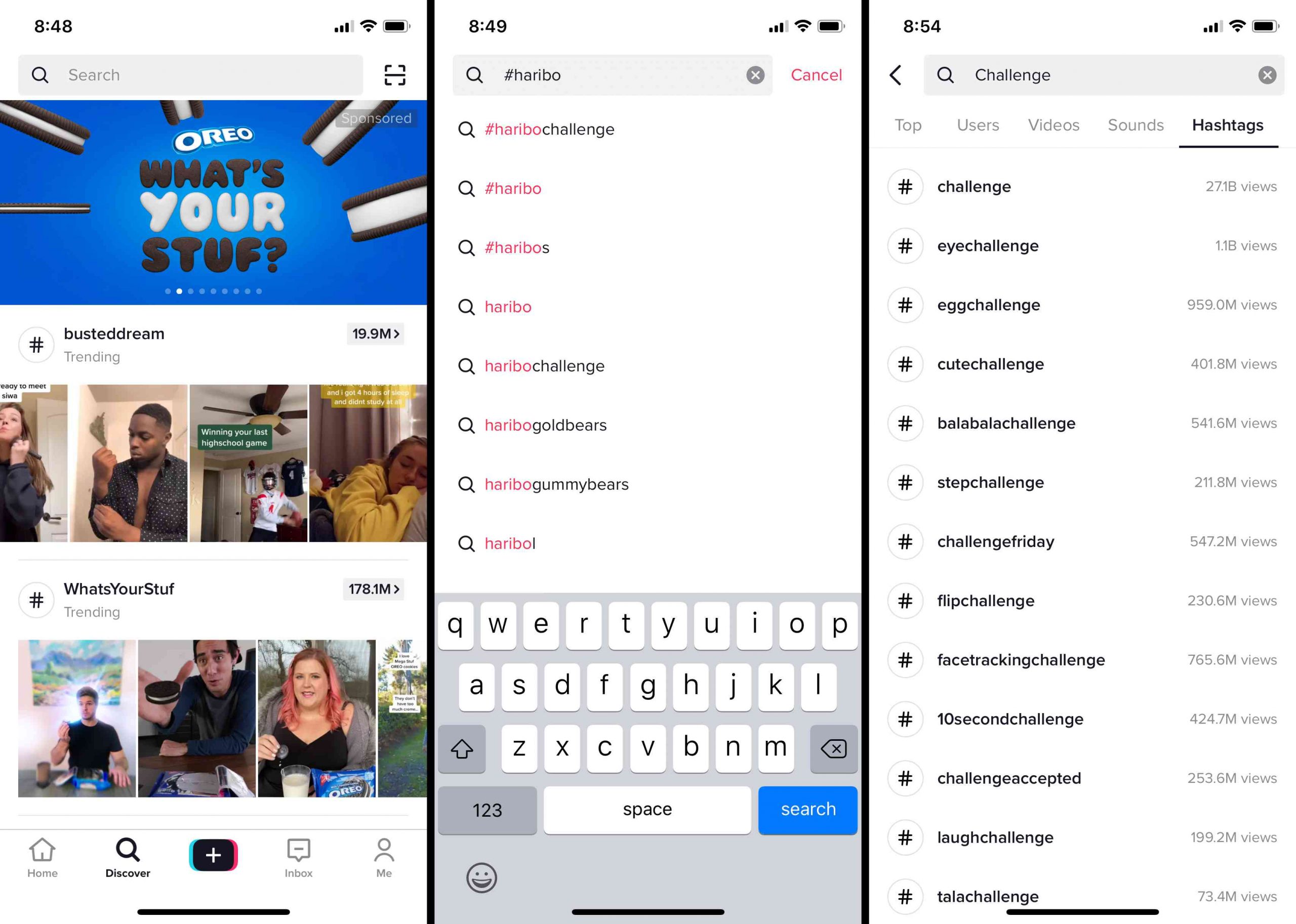 Cómo encontrar desafíos Tik Tok